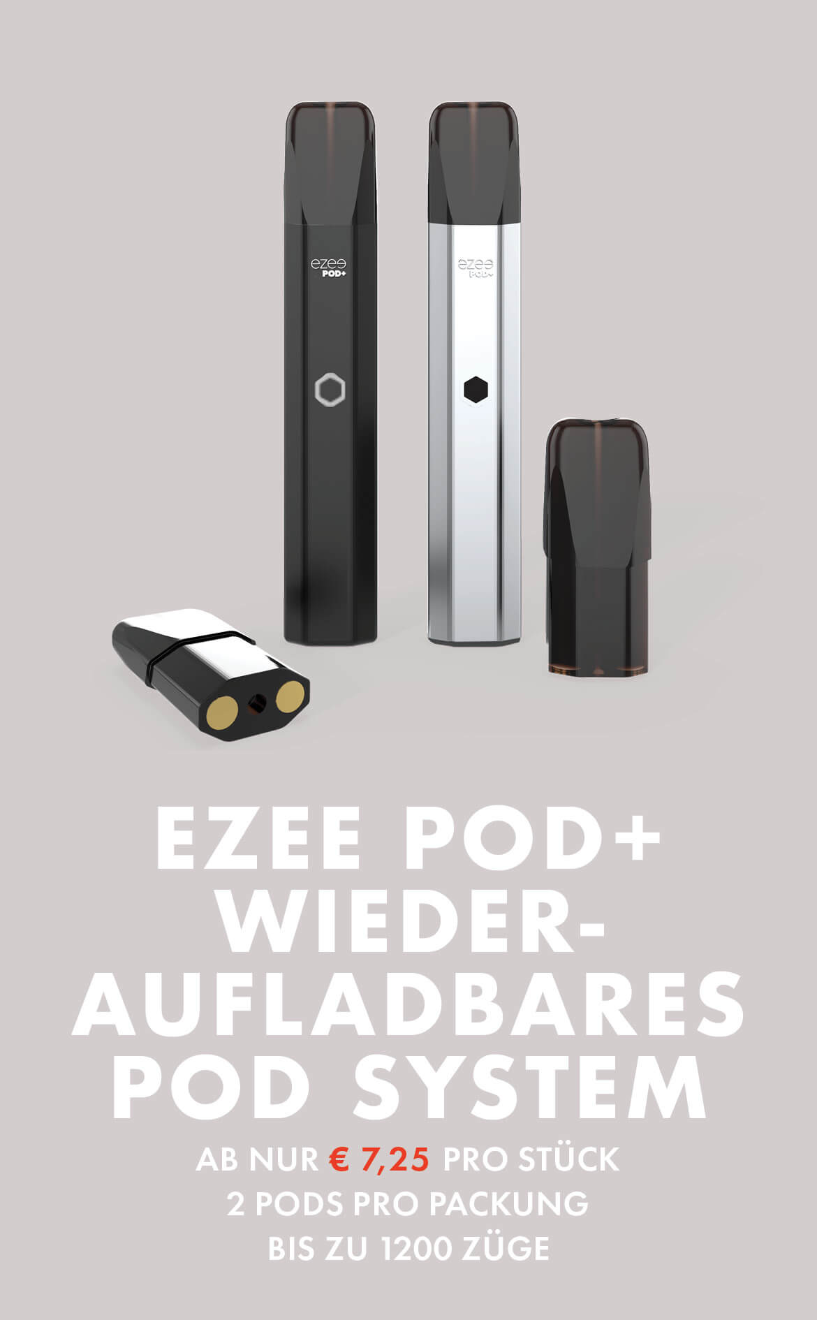 Ezee Pod+ Vape System e-zigarette mit nikotin 