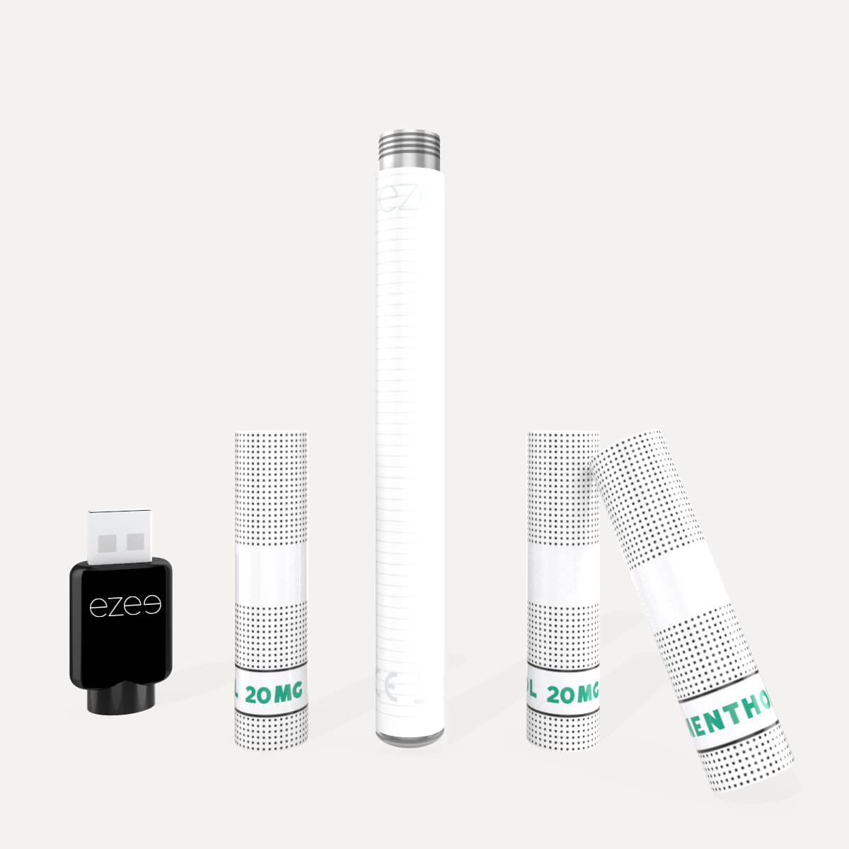 Ezee Cigalike Starterset Weiß - Menthol 20mg Nikotin