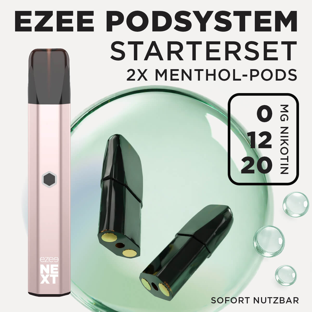 Ezee Next Pod Starterset Kupfer - Menthol Nikotinfrei