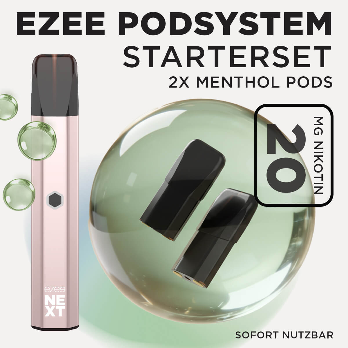 Ezee Next Pod Starterset Kupfer - Menthol 20mg Nikotin