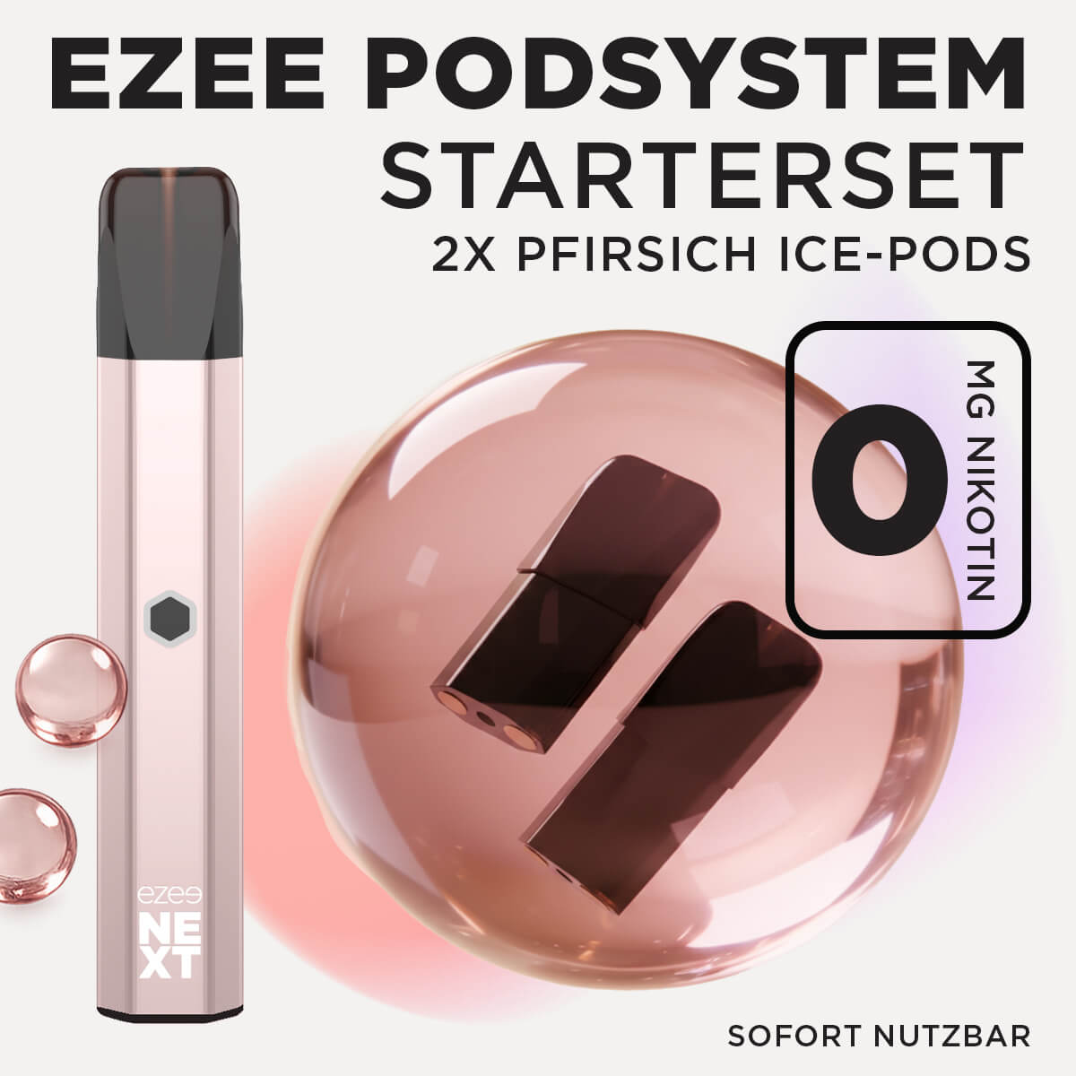 Pod System Kupfer - Pfirsich Nikotinfrei