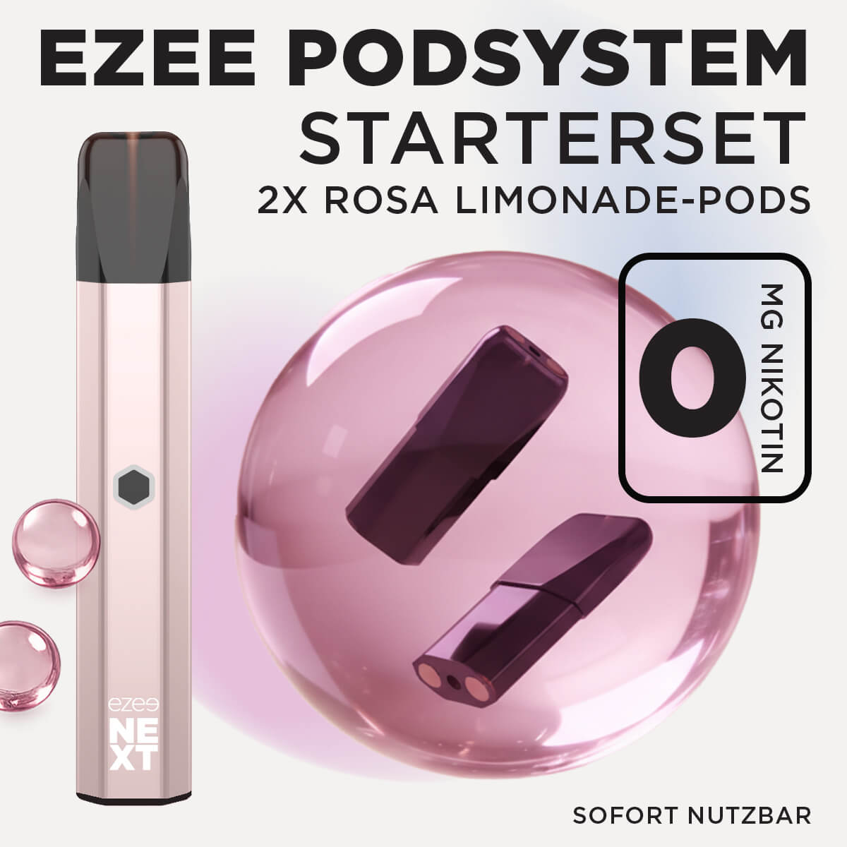 Pod System Kupfer - Pink Lemonade Nikotinfrei
