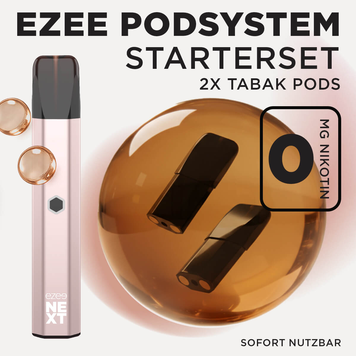 Ezee Next Pod Starterset Kupfer - Tabak Nikotinfrei