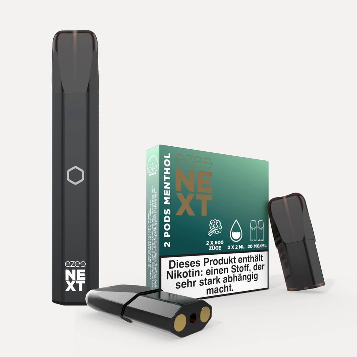 Ezee Next Pod Starterset Schwarz - Menthol 20mg Nikotin