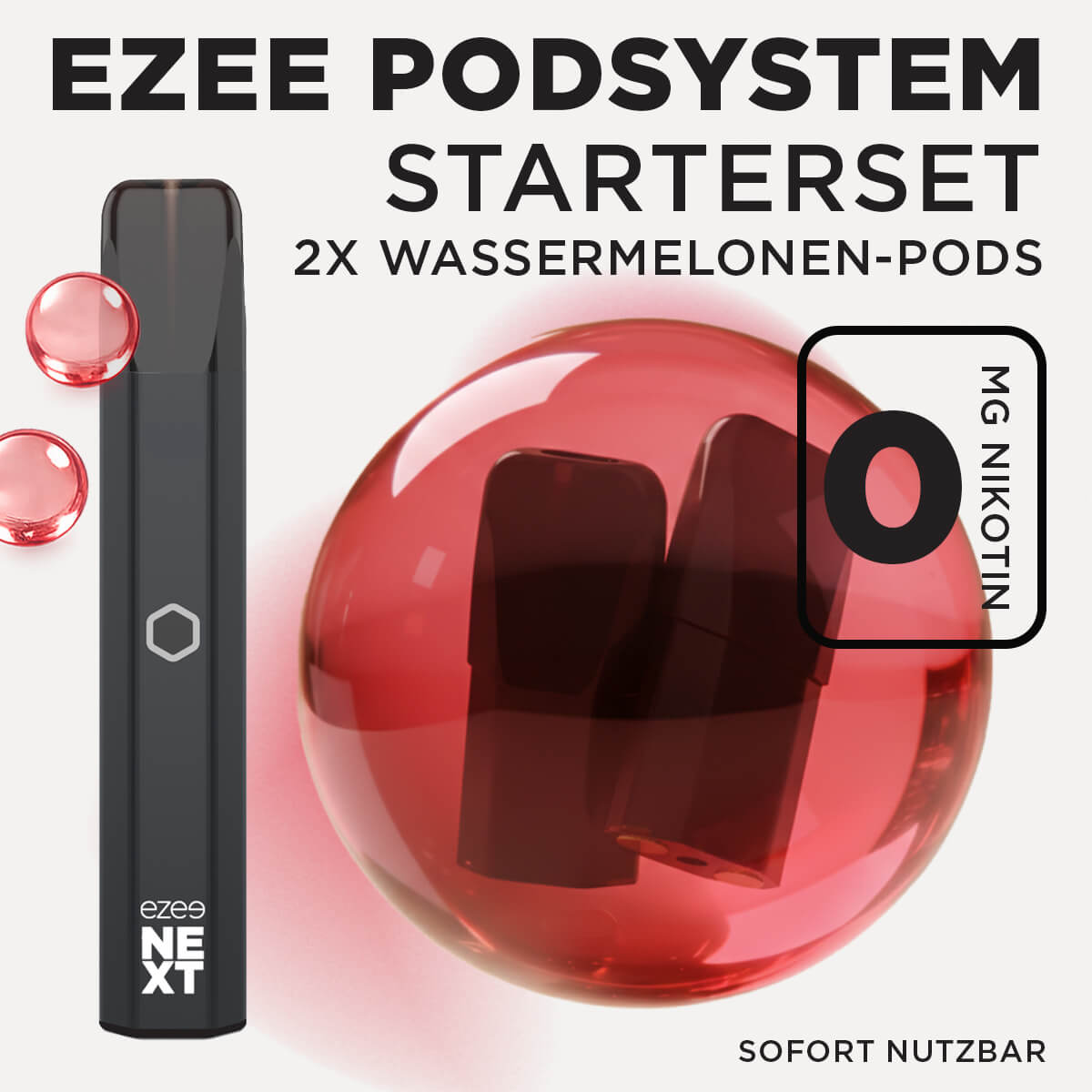 Pod System Schwarz - Wassermelone Ohne Nikotin