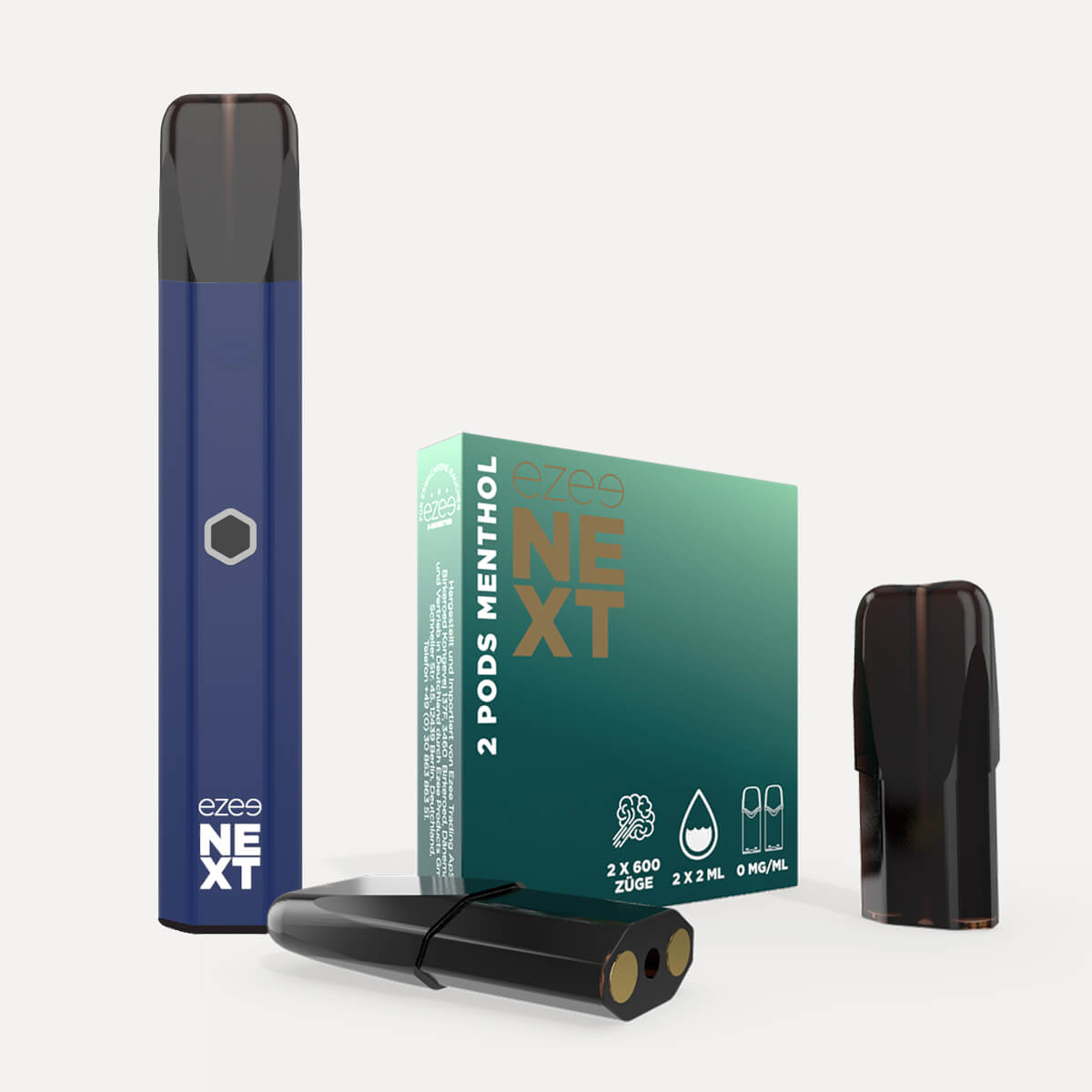 Pod System Blau - Menthol Ohne Nikotin