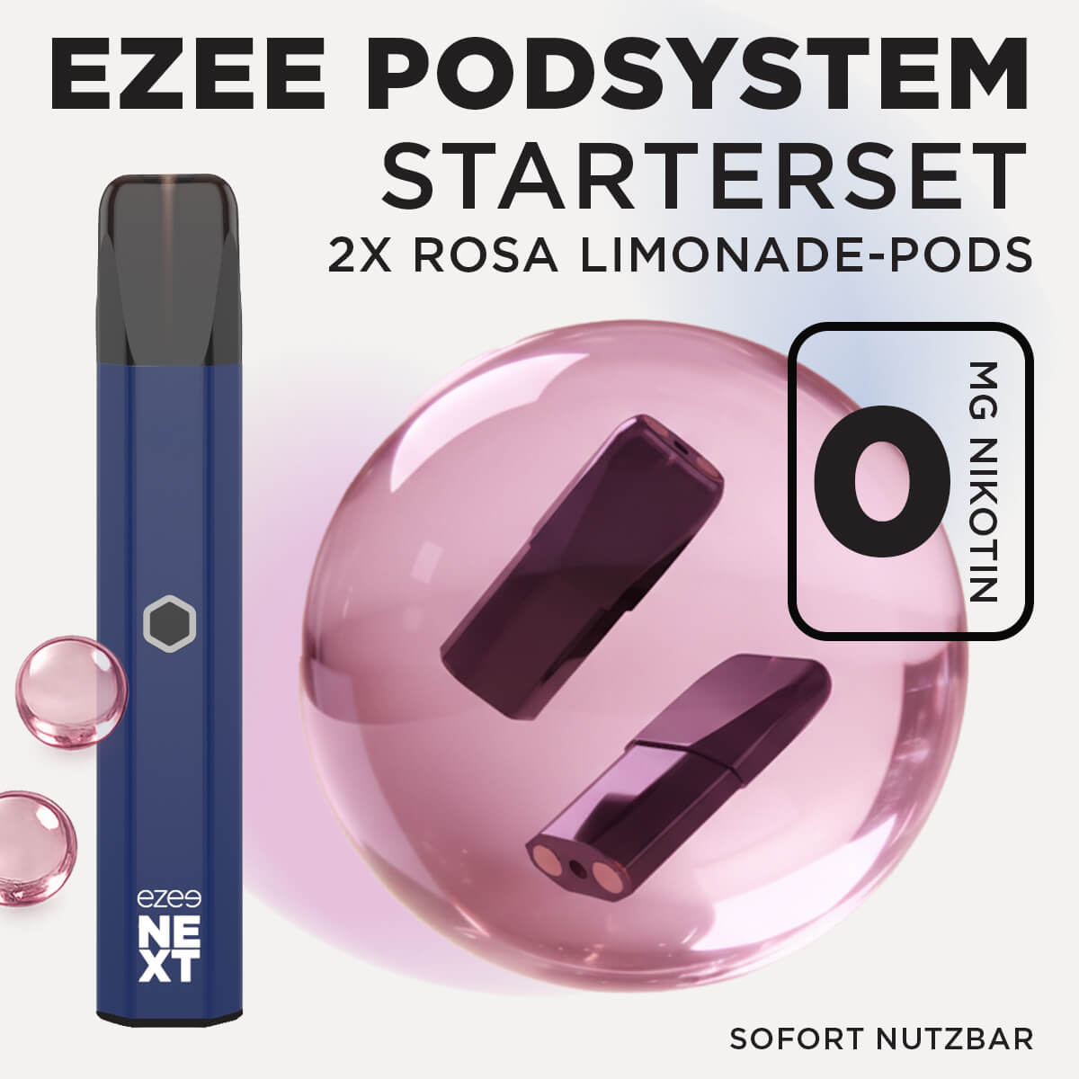 Pod System Blau - Pink Lemonade Ohne Nikotin
