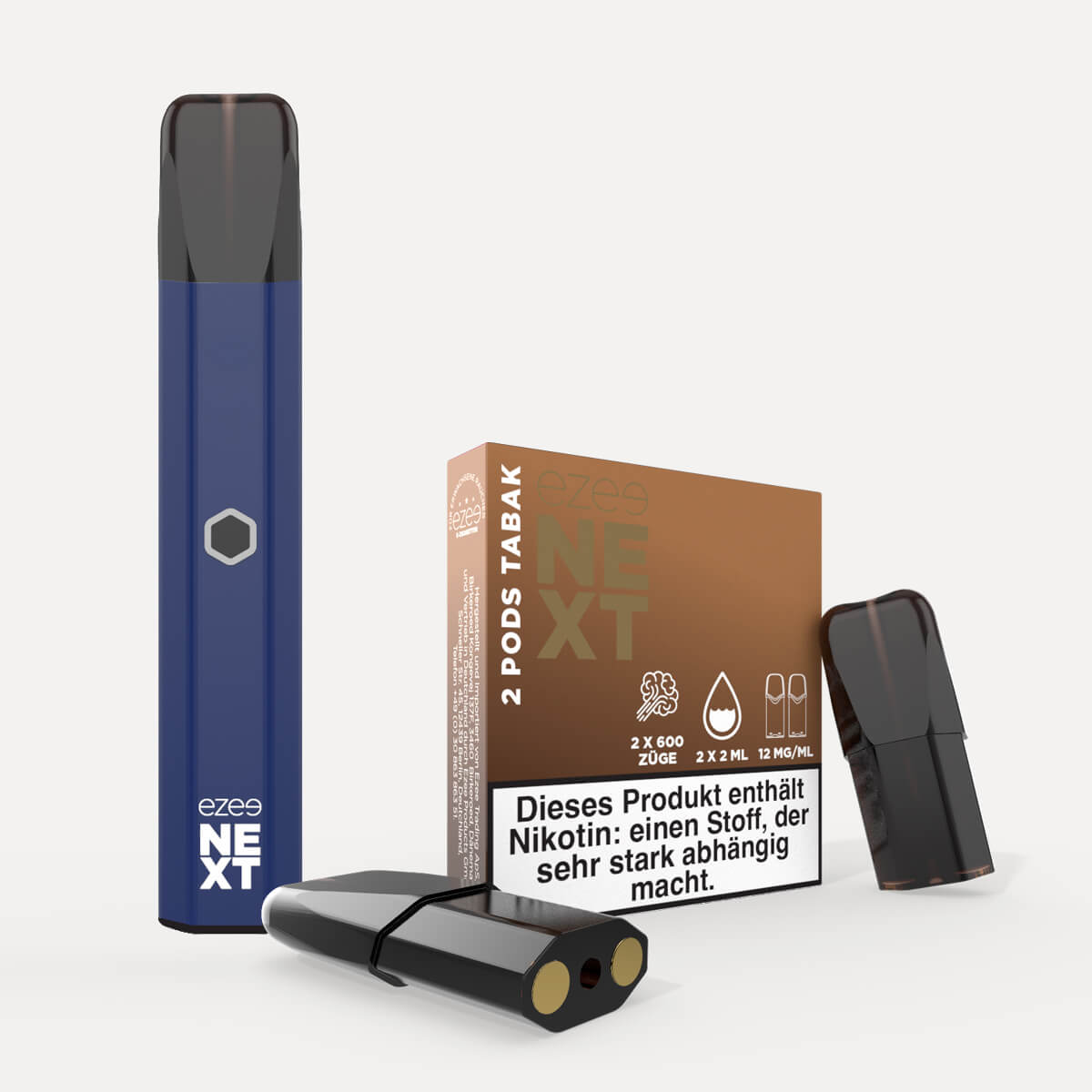 Ezee Next Pod Starterset Blau - Tabak 12mg Nikotin