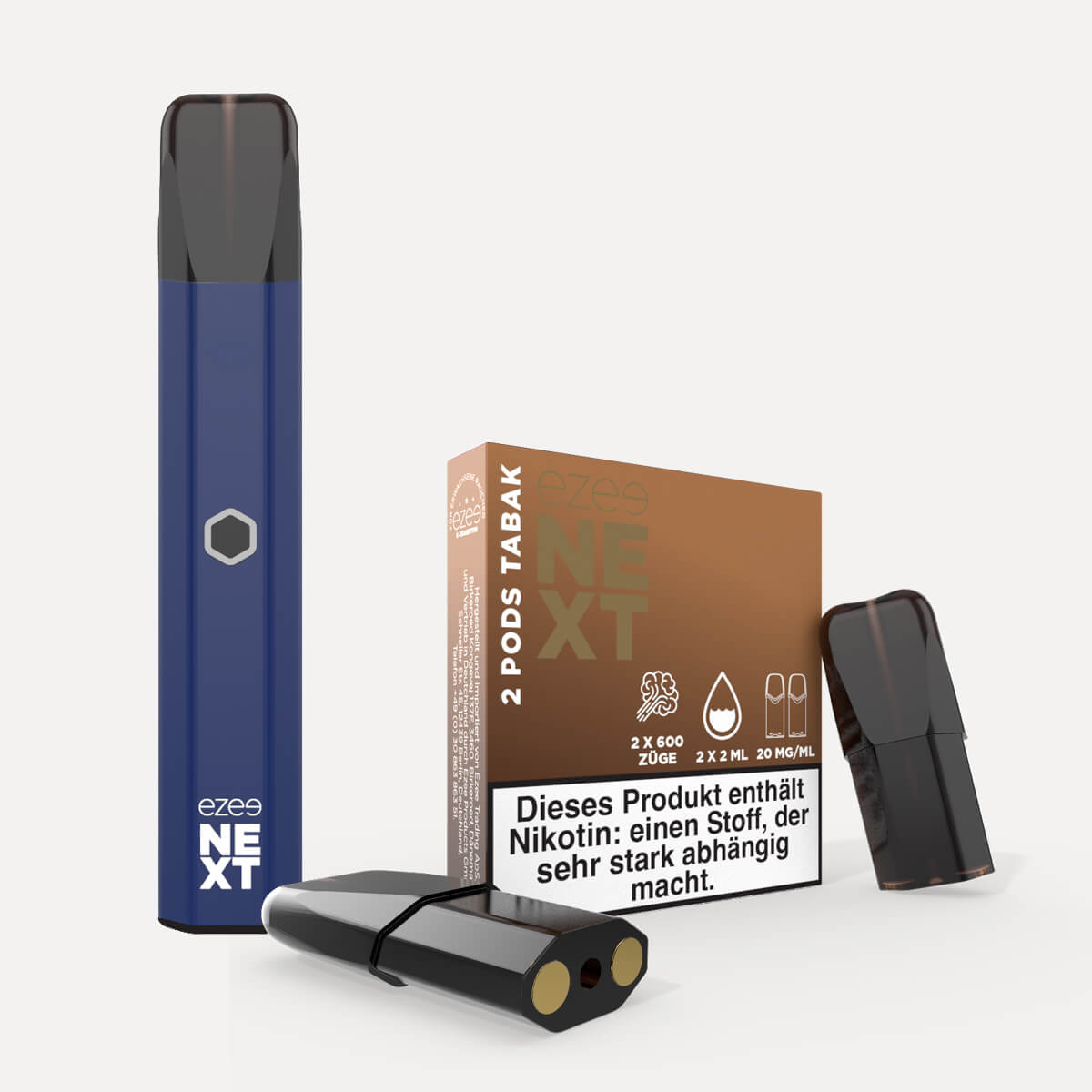 Ezee Next Pod Starterset Blau - Tabak 20mg Nikotin
