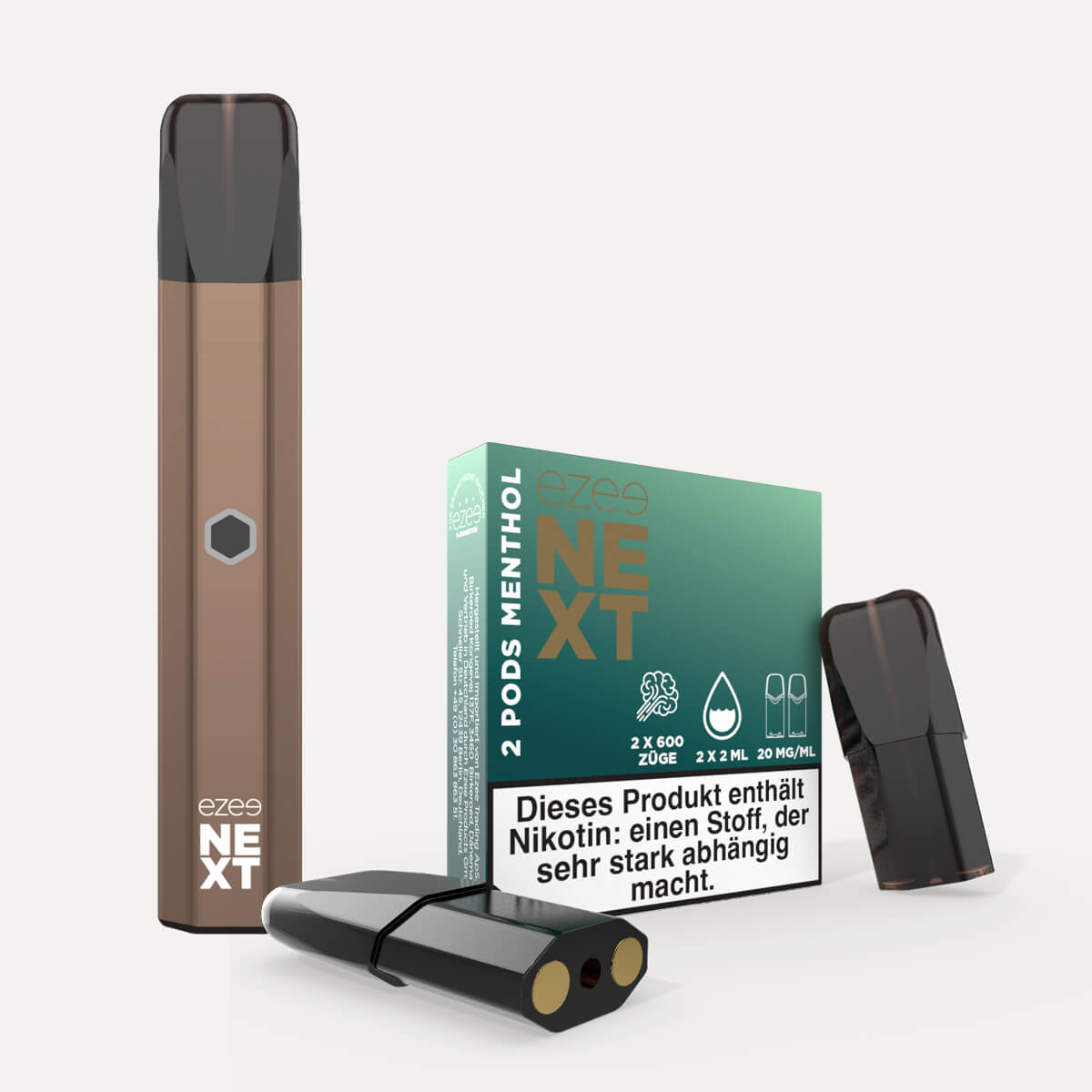 Ezee Next Pod Starterset Braun - Menthol 20mg Nikotin