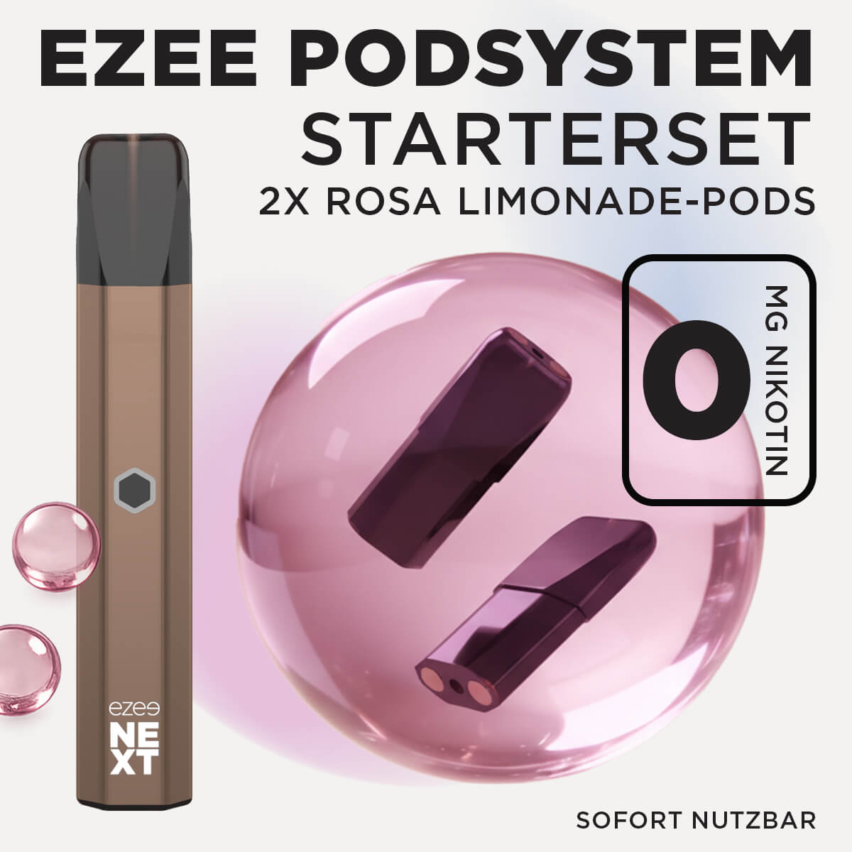 Pod System Braun - Pink Lemonade Nikotinfrei