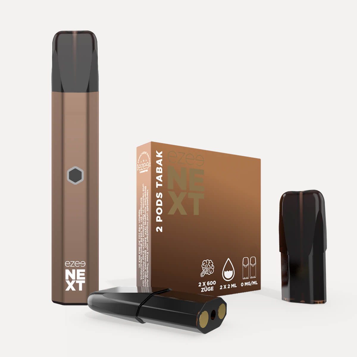 Pod System Braun - Tabak Ohne Nikotin