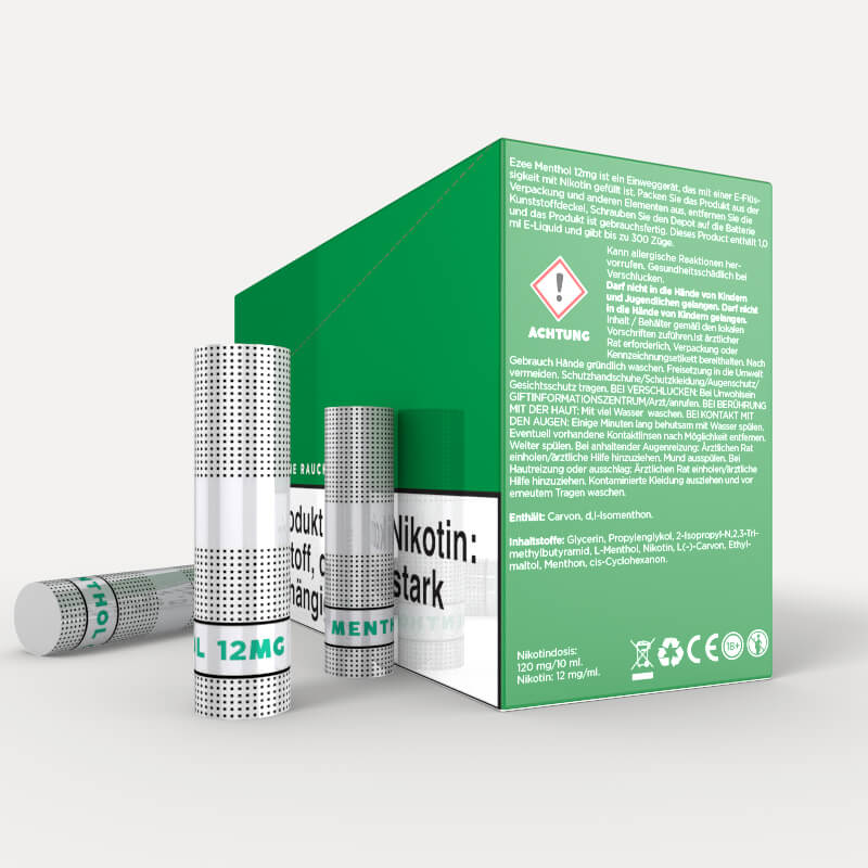 Ezee E-Zigaretten Depots Menthol 12mg/ml Nikotin 36 Stk.