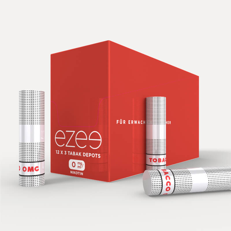Ezee E-Zigaretten Depots Tabak Nikotinfrei 36 Stk.
