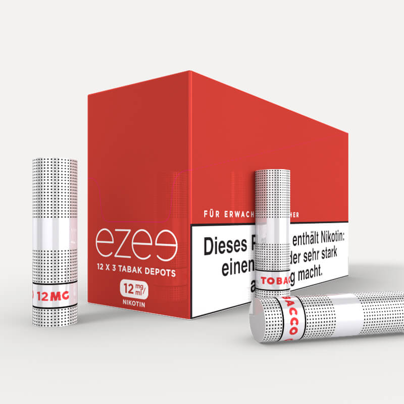 Ezee E-Zigaretten Depots Tabak 12mg/ml Nikotin 36 Stk.