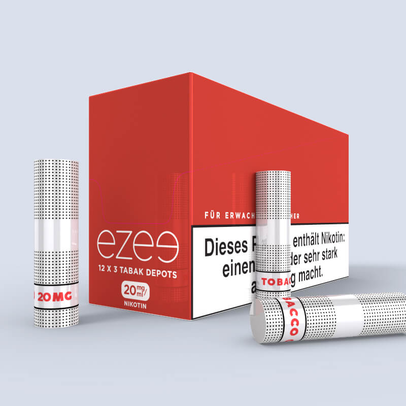 Cigalike Nachfüllkartuschen Tabak 20 mg/ml - 36 Stück