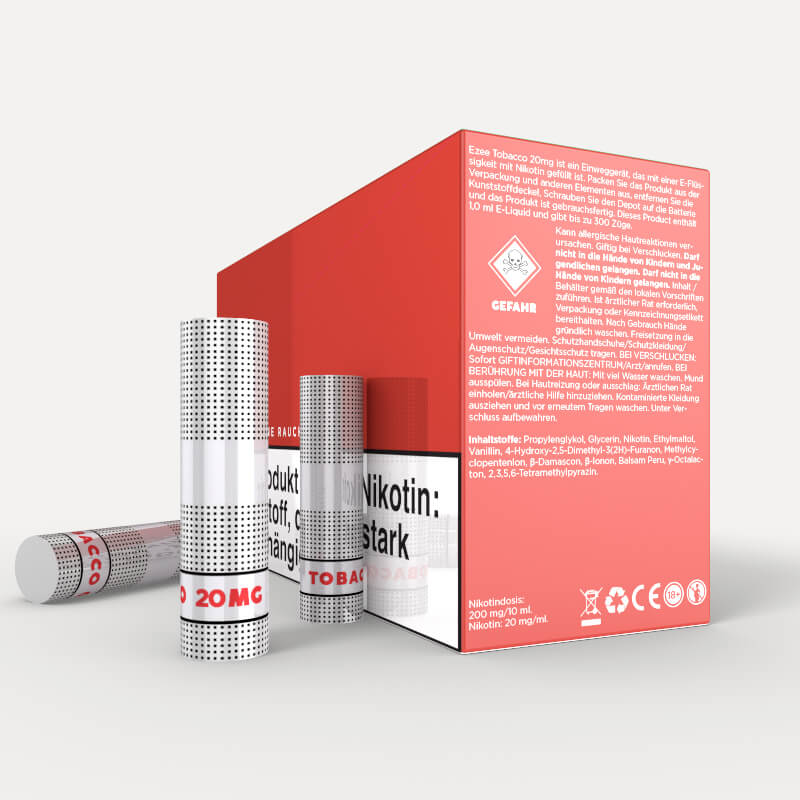 Ezee E-Zigaretten Depots Tabak 20mg/ml Nikotin 36 Stk.