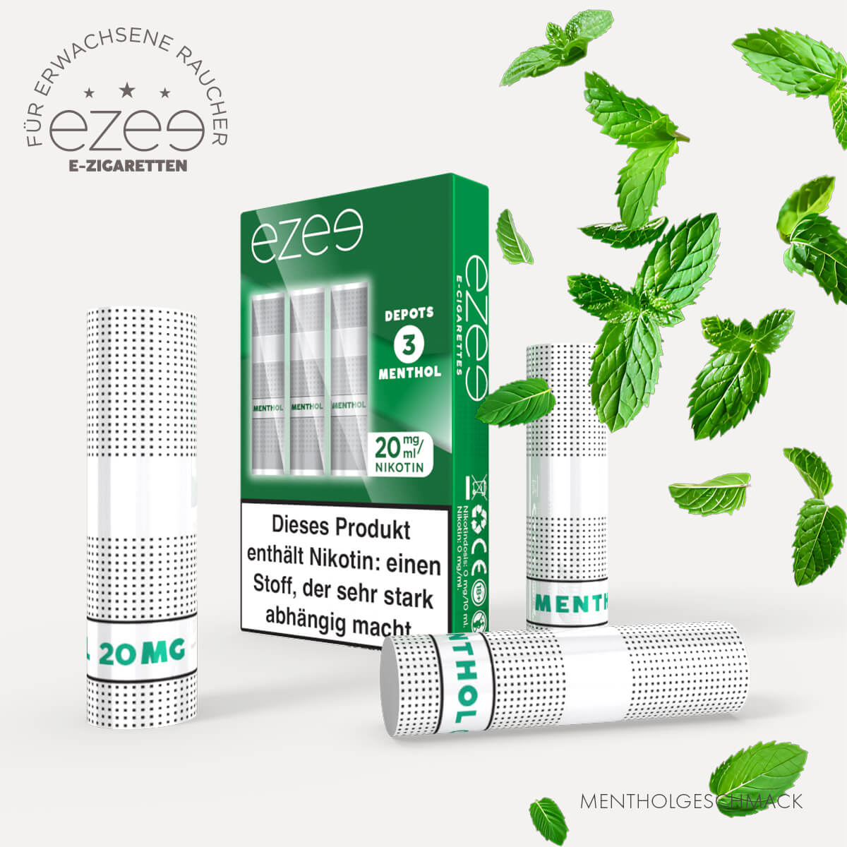 Ezee Depots Menthol 20mg/ml (x3)