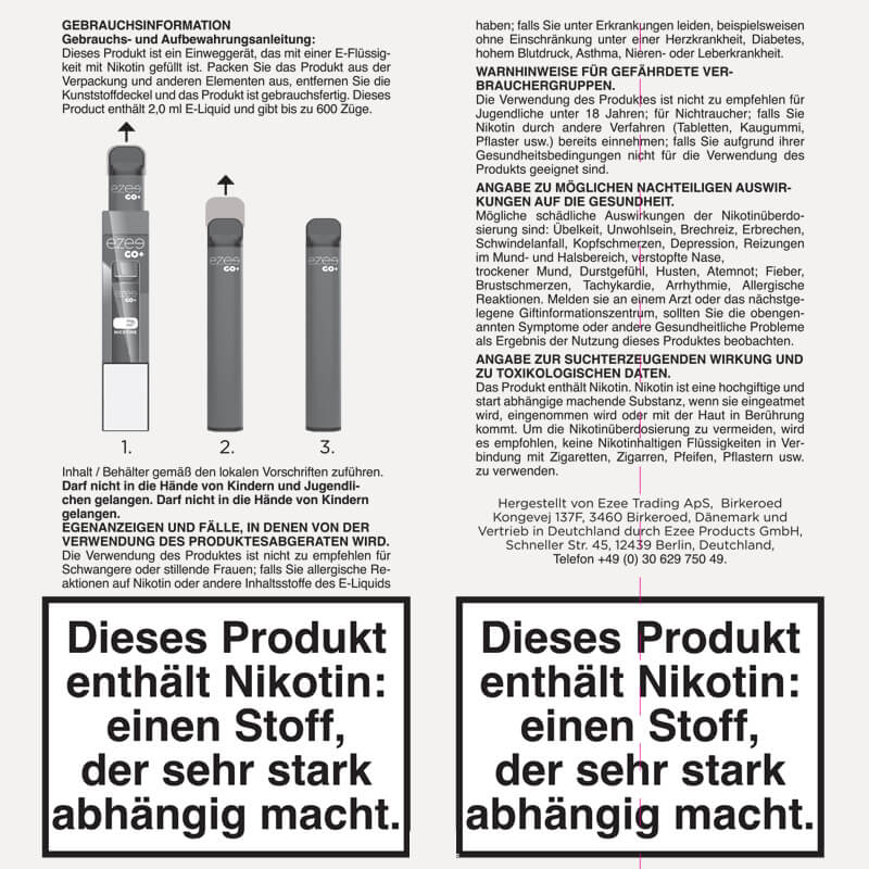 Puff Bar Menthol 20mg/ml Nikotin