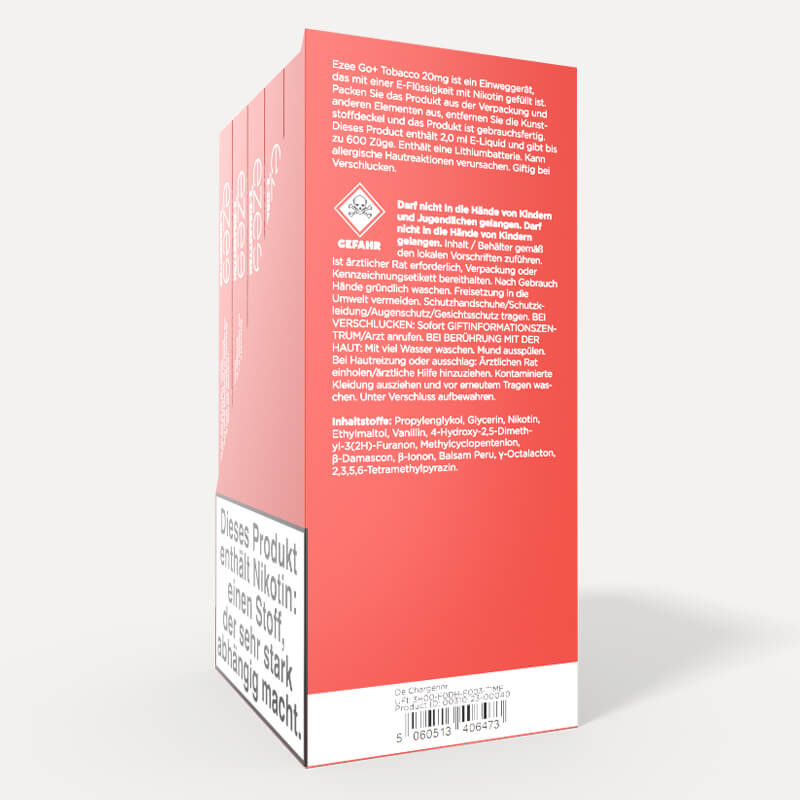 Ezee Go+ Puff Bar Tabak 20mg/ml Nikotin 10 Stk.