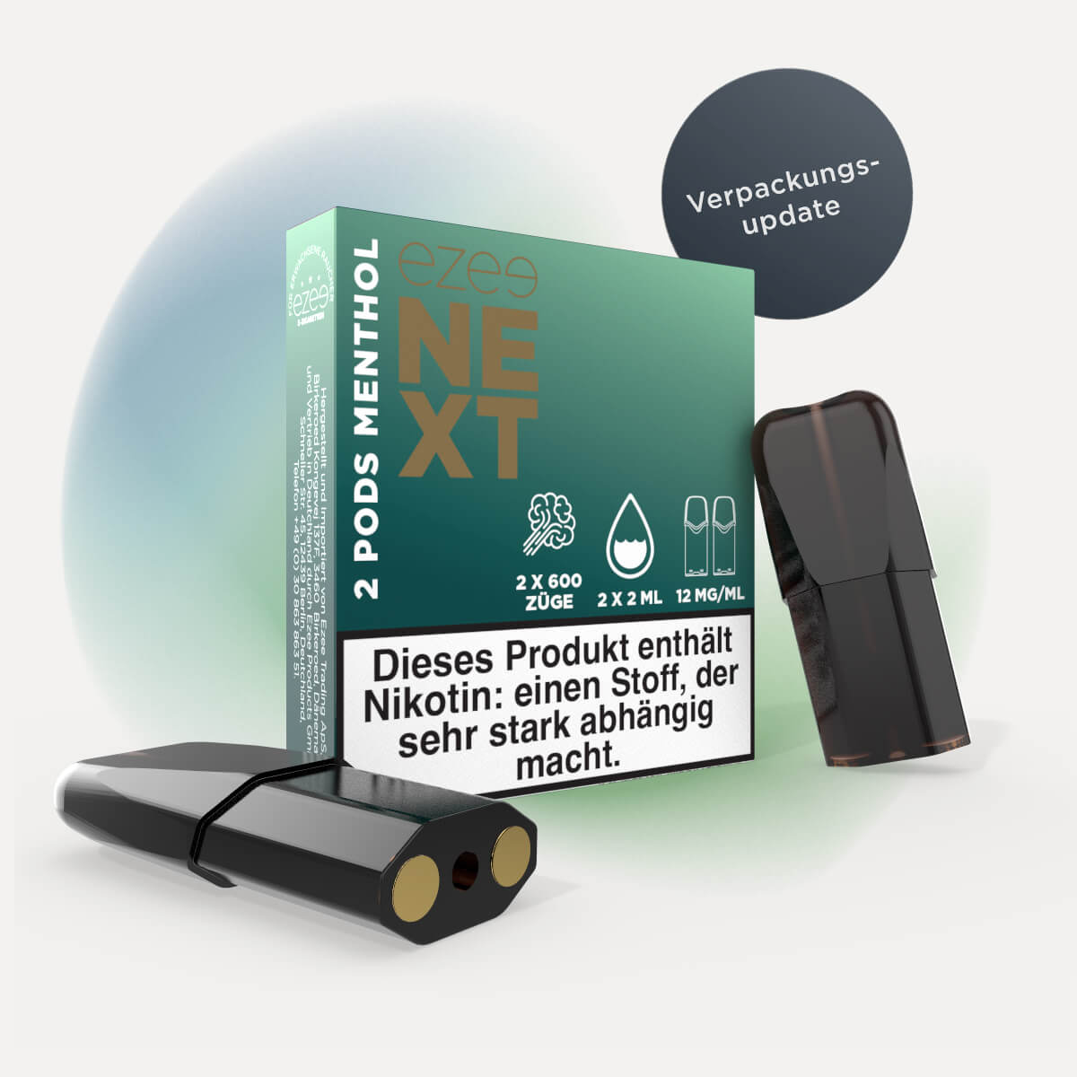 Ezee Pods Menthol 12mg/ml Nikotin 2 Stk.