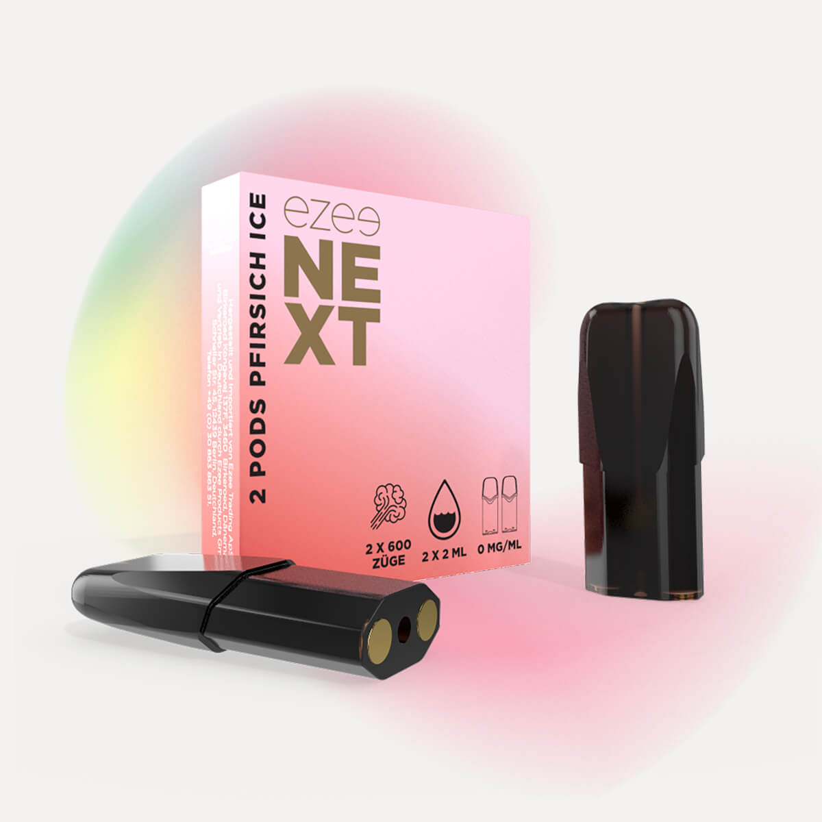 Pod System Silber - Pfirsich Nikotinfrei