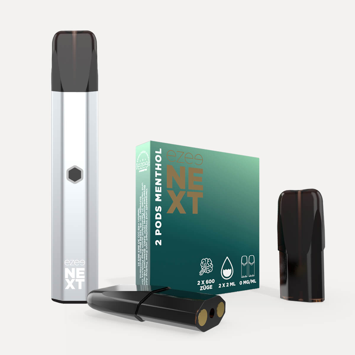 Pod System Silber - Menthol Ohne Nikotin