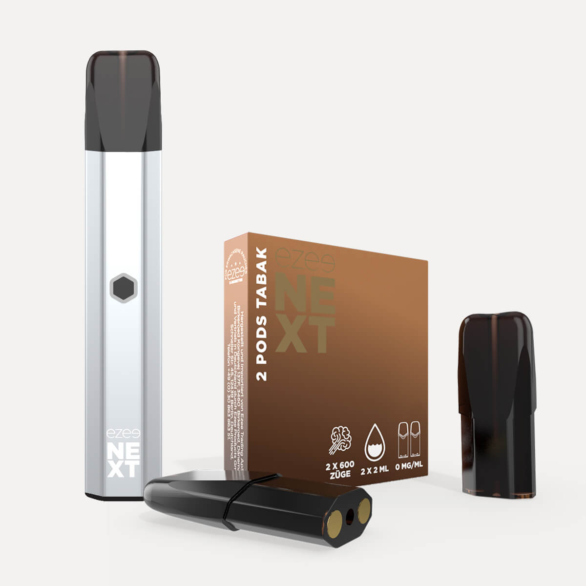 Pod System Silber - Tabak Ohne Nikotin