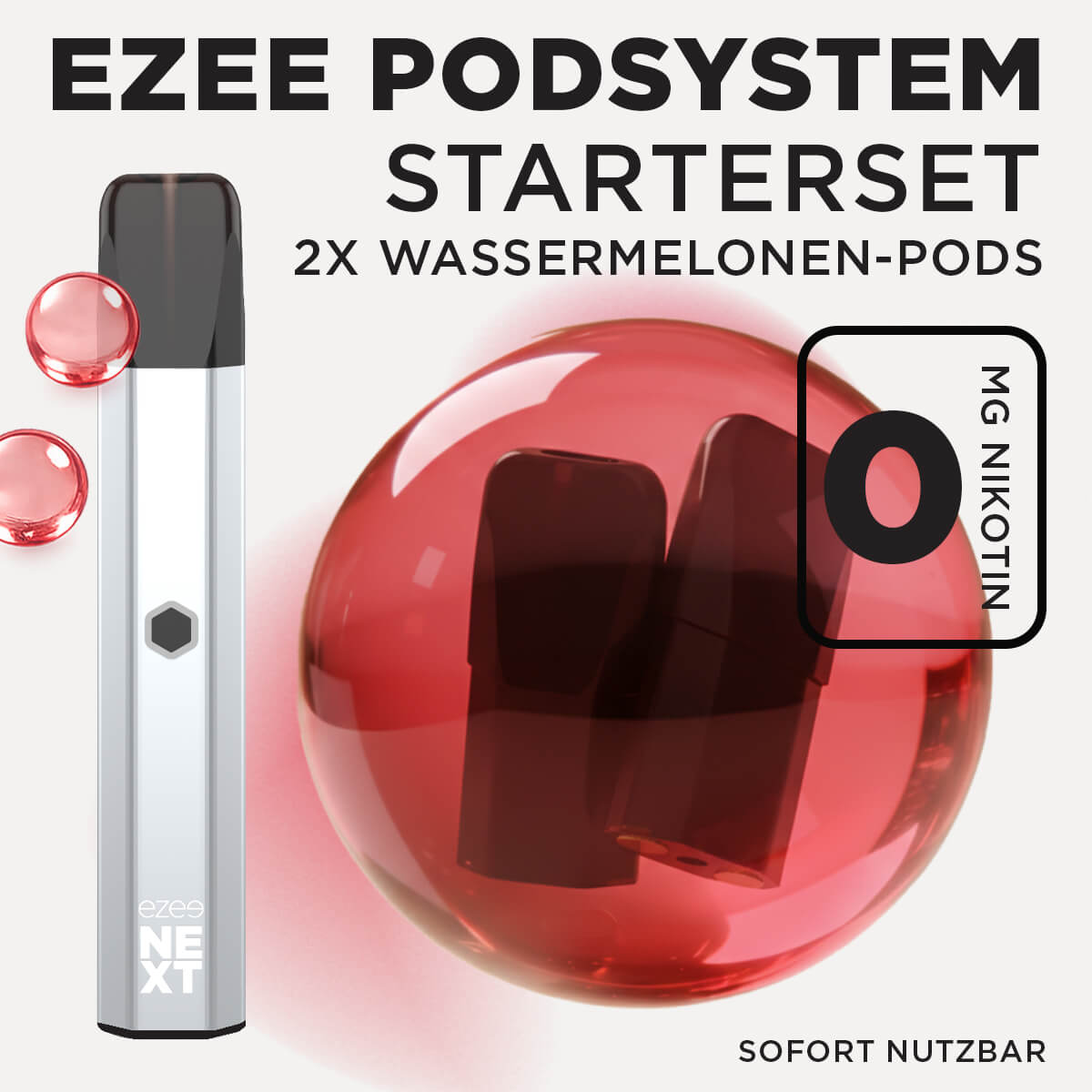 Pod System Silber - Wassermelone Ohne Nikotin
