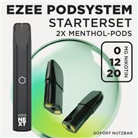 Ezee Next Pod Starterset Schwarz - Menthol 20mg Nikotin