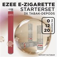 Ezee Cigalike Starterset Rot - Tabak 12mg Nikotin