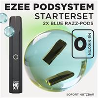 Pod System Schwarz - Blue Razz Ohne Nikotin
