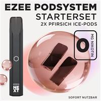 Pod System Schwarz - Pfirsich Nikotinfrei