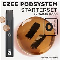 Ezee Next Pod Starterset Schwarz - Tabak Nikotinfrei