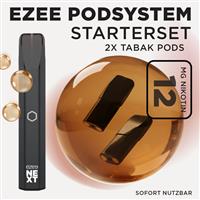 Ezee Next Pod Starterset Schwarz - Tabak 12mg Nikotin