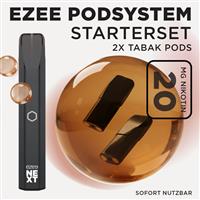 Ezee Next Pod Starterset Schwarz - Tabak 20mg Nikotin