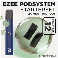 Ezee Next Pod Starterset Blau - Menthol 12mg Nikotin