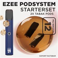 Ezee Next Pod Starterset Blau - Tabak 12mg Nikotin
