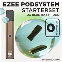 Pod System Braun - Blue Razz Nikotinfrei