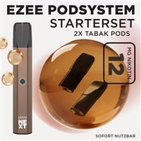 Ezee Next Pod Starterset Braun - Tabak 12mg Nikotin