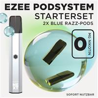 Pod System Silber - Blue Razz Nikotinfrei