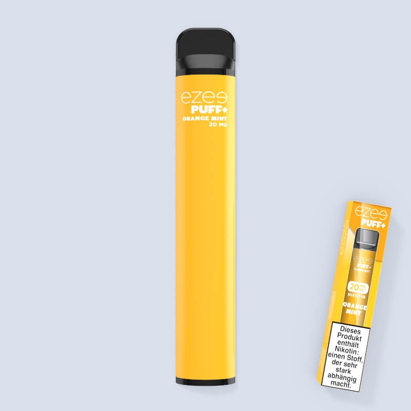 disposable vape pen orange mint e shisha 20 mg nicotine ezee puff+