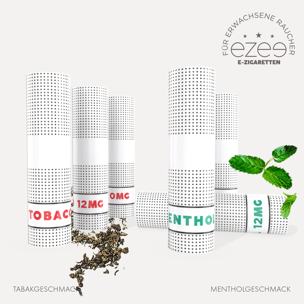 Ezee E-Zigaretten Depots Tabak und Menthol