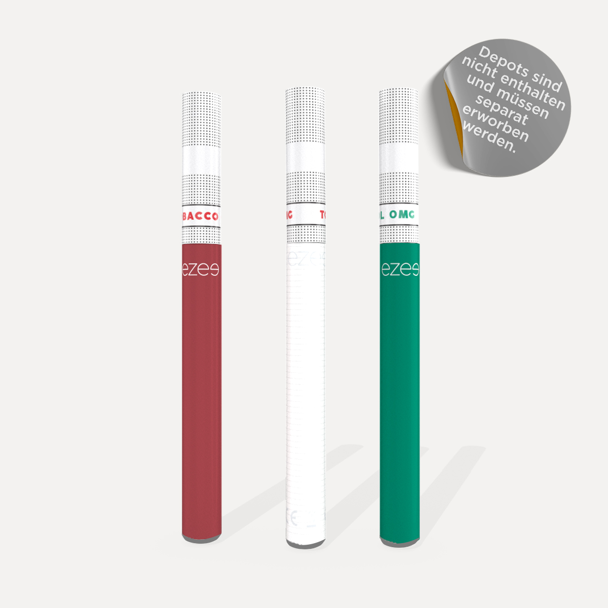 Ezee Cigalike - Rot, Weiß und Grün